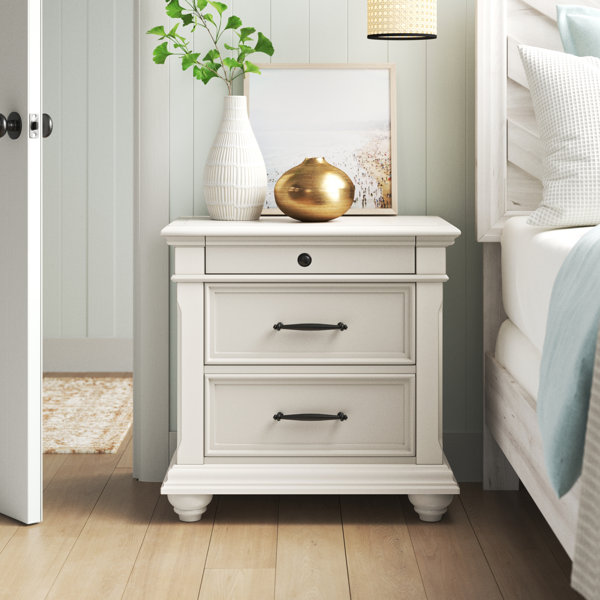 Eves Solid %2B Manufactured Wood Nightstand 